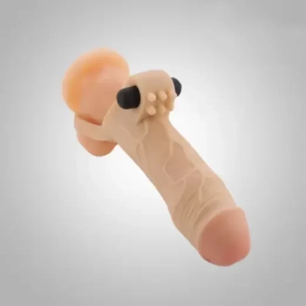 Fanta Flesh Vibrating Penis Extension - Image 4